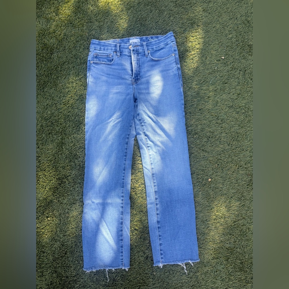 Good American Light Blue Straight Leg Jeans